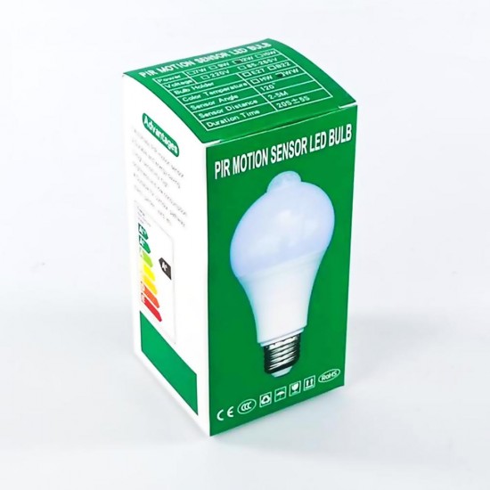 Lampu LED Kamar Lansia Sensor Gerak PIR E27 Warm White 3500k 12W Lampu LED Kamar Lansia Sensor Gerak PIR E27 Warm White 3500k 12W