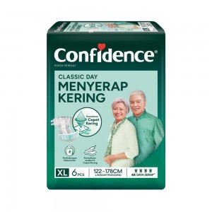 Confidence Classic Day Popok Dewasa Perekat Size XL Isi 6