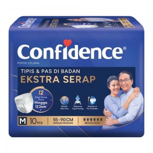 Confidence Pants Ekstra Serap Popok Celana Dewasa Size M Isi 10 Pcs