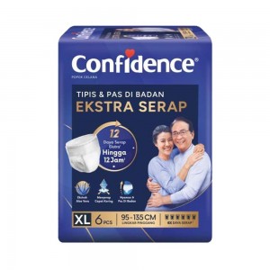 Confidence Pants Ekstra Serap Popok Celana Dewasa Size XL Isi 6 Pcs