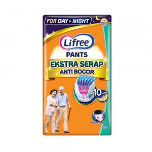 Lifree Popok Dewasa Pants Ekstra Serap Mudah Dipakai