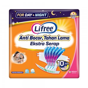 Lifree Popok Dewasa Perekat Cegah Bocor Tahan Lama