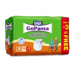 Sensi GoPants Popok Dewasa Celana Size S Isi 18 Ekstra 3