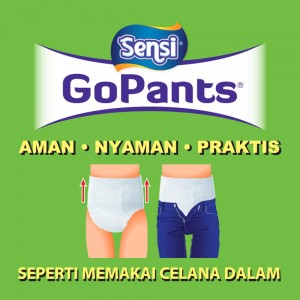 Sensi GoPants Popok Dewasa Celana Size S Isi 18 Ekstra 3