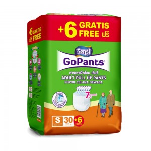 Sensi GoPants Popok Dewasa Celana Size S Isi 30 Ekstra 6