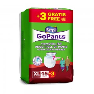Sensi GoPants Popok Dewasa Celana Size XL Isi 15 Ekstra 3